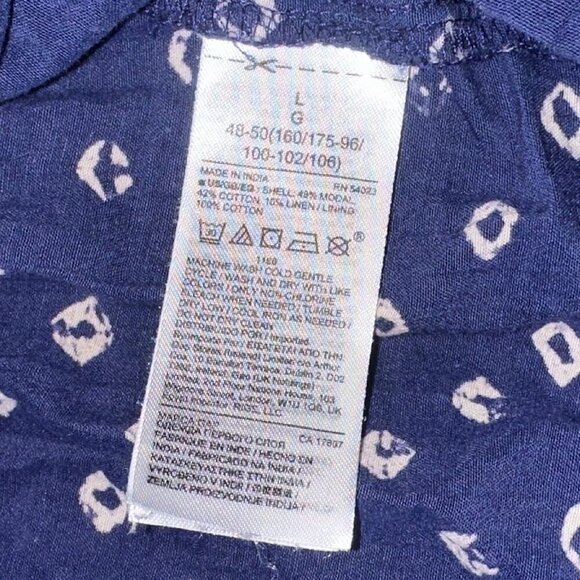 Y2k Blue Peplum Polka Dot Tank Top Gap Women's Large - Picture 7 of 7